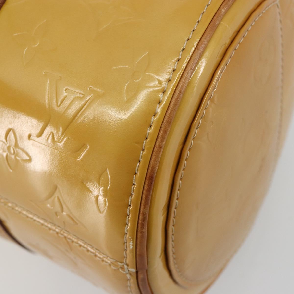LOUIS VUITTON Monogram Vernis Bedford Hand Bag Beige M91006 LV Auth YKZ292
