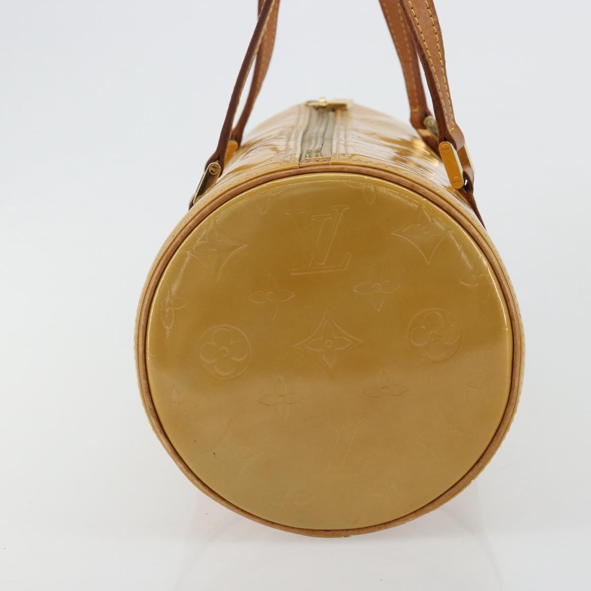 LOUIS VUITTON Monogram Vernis Bedford Hand Bag Beige M91006 LV Auth YKZ292