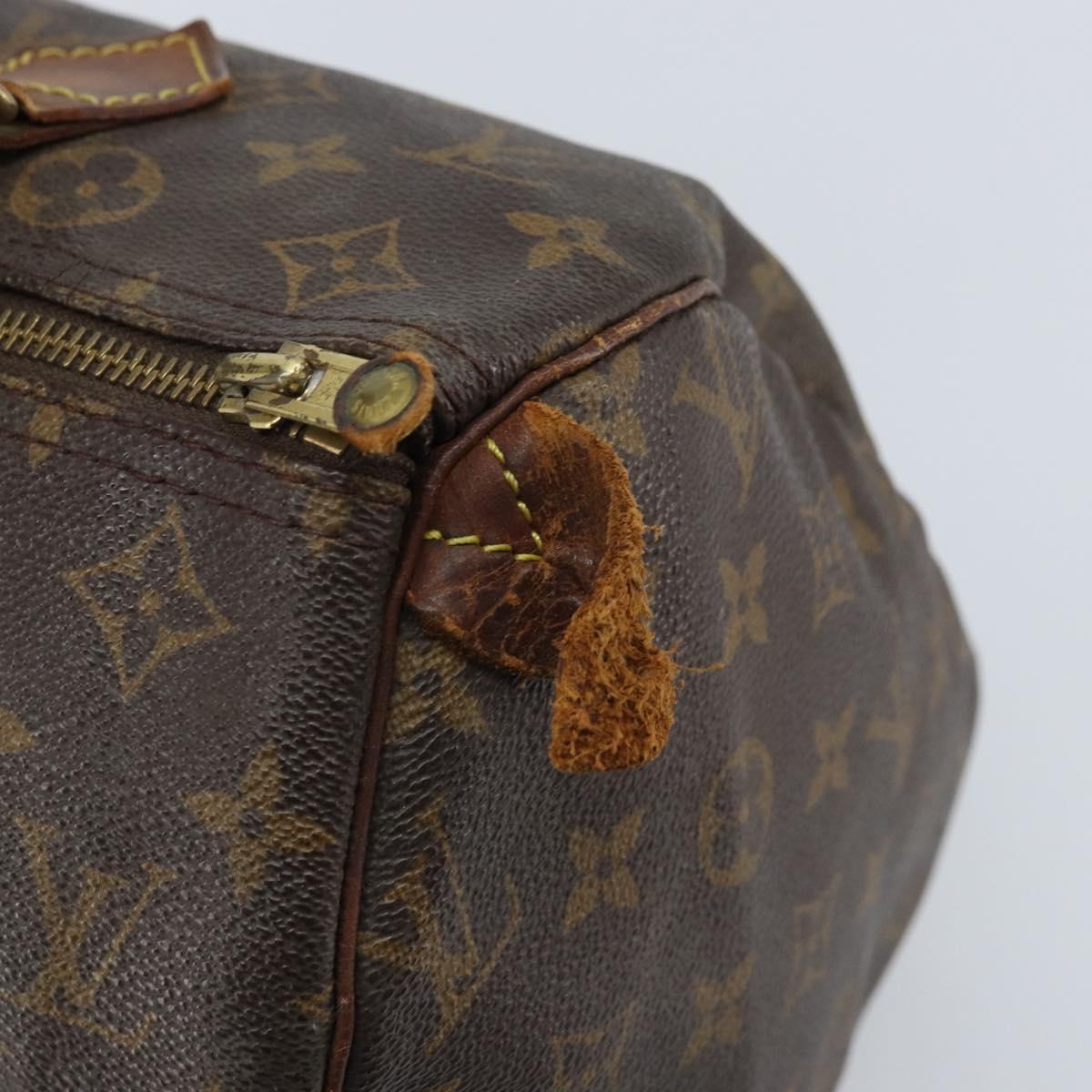 LOUIS VUITTON Monogram Speedy 30 Hand Bag M41526 LV Auth YKZ327