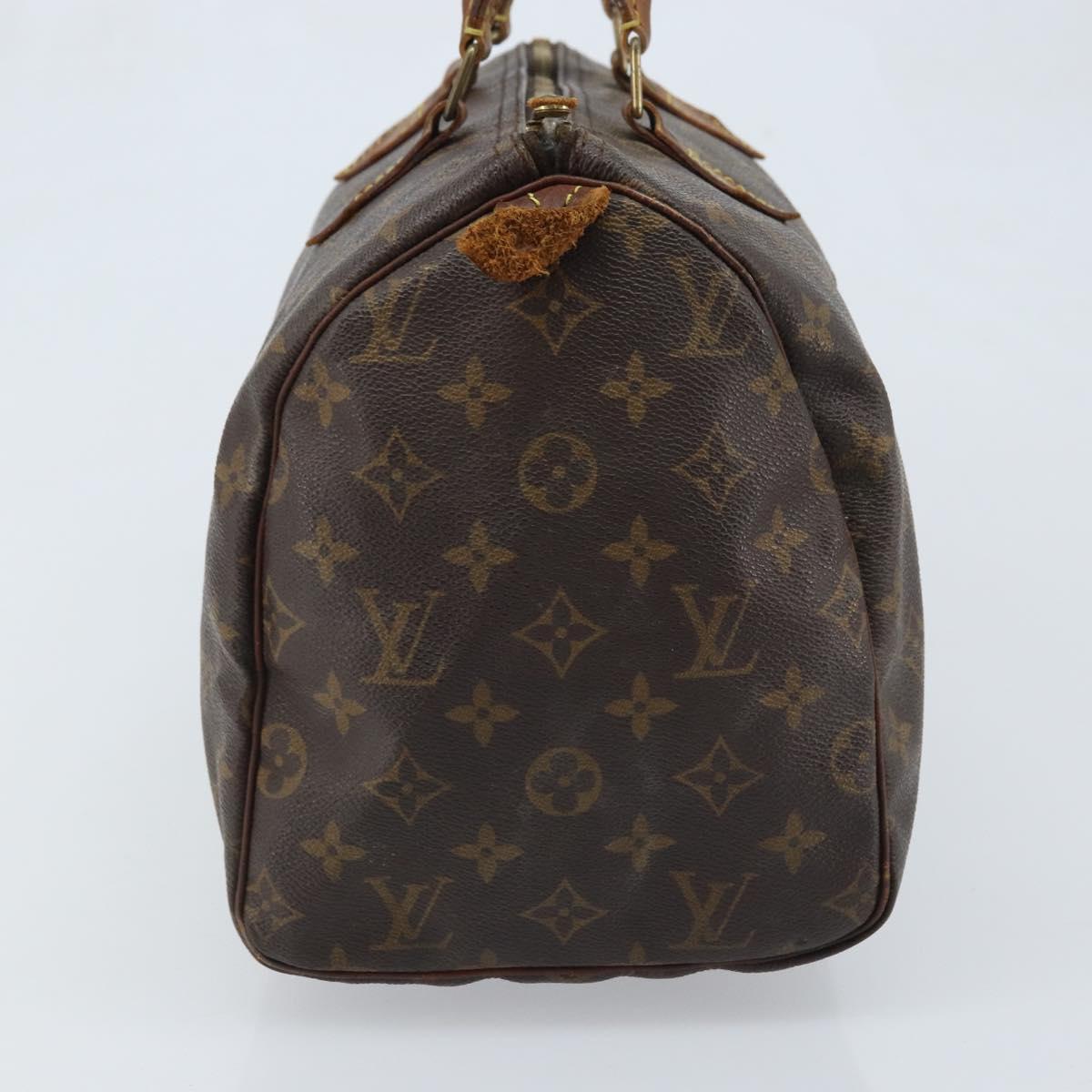 LOUIS VUITTON Monogram Speedy 30 Hand Bag M41526 LV Auth YKZ327