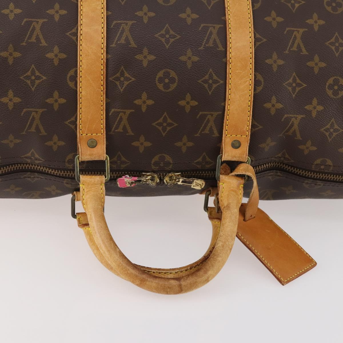 LOUIS VUITTON Monogram Keepall 50 Boston Bag M41426 LV Auth YKZ336