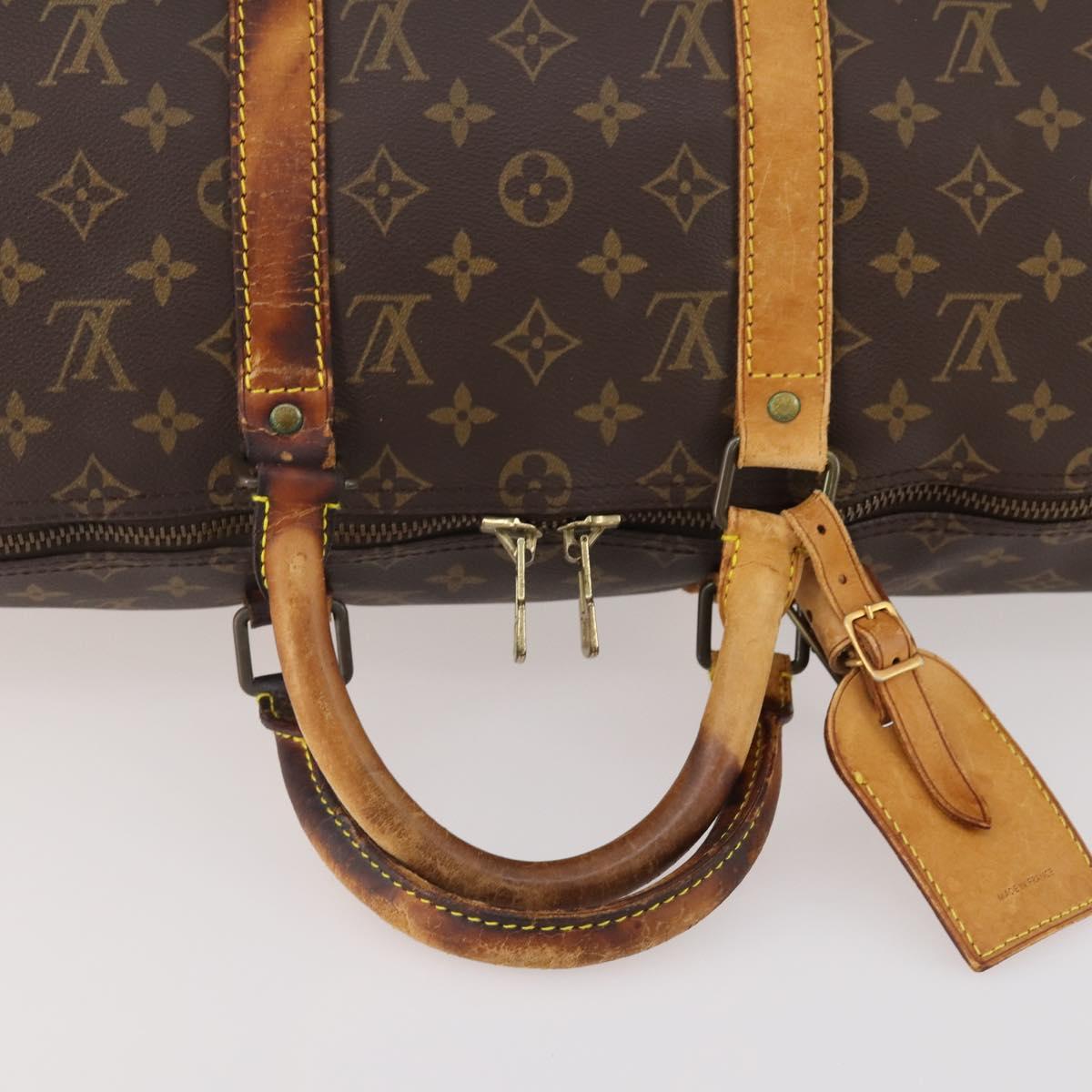 LOUIS VUITTON Monogram Keepall 50 Boston Bag M41426 LV Auth YKZ337