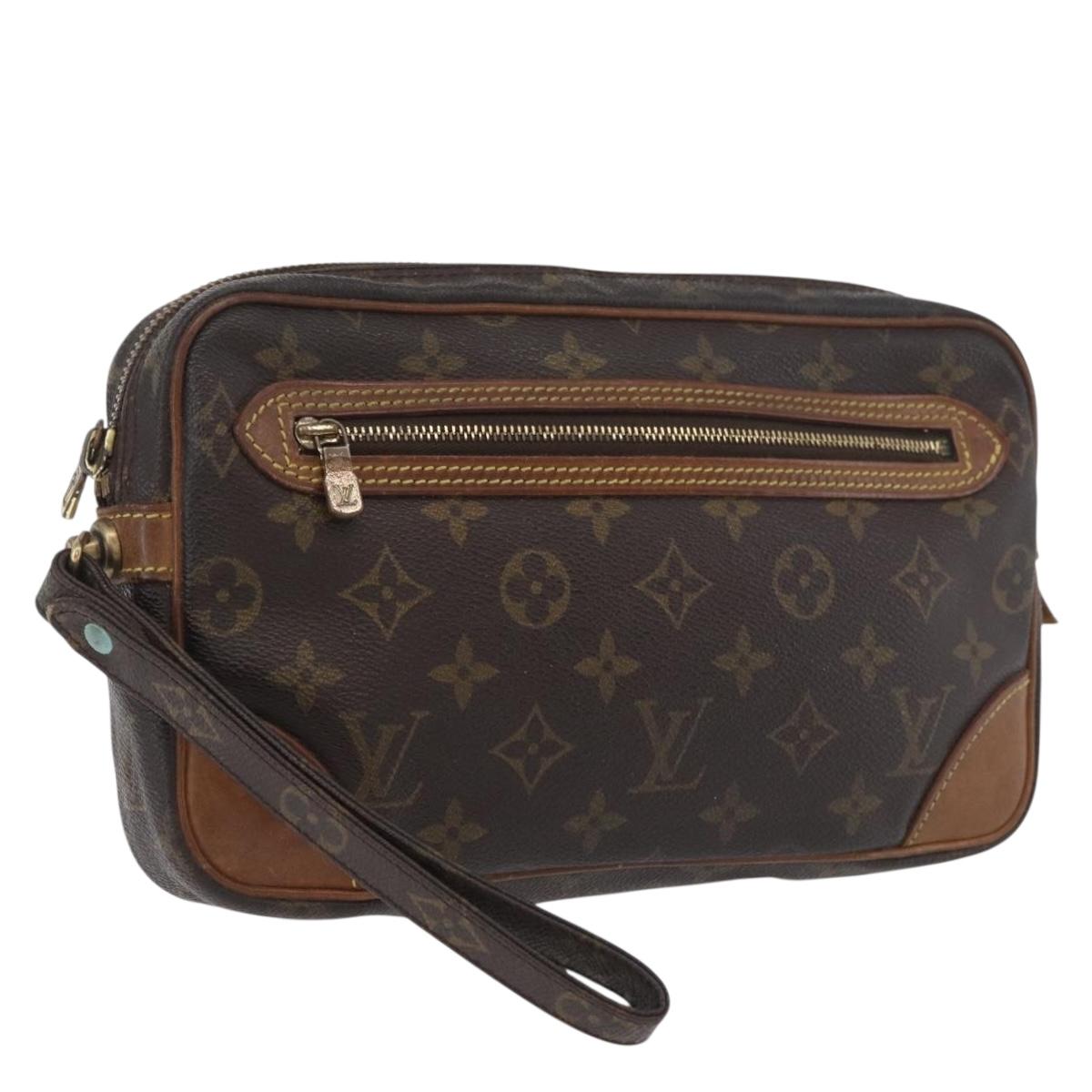 LOUIS VUITTON Monogram Marly Dragonne GM Clutch Bag M51825 LV Auth YKZ378