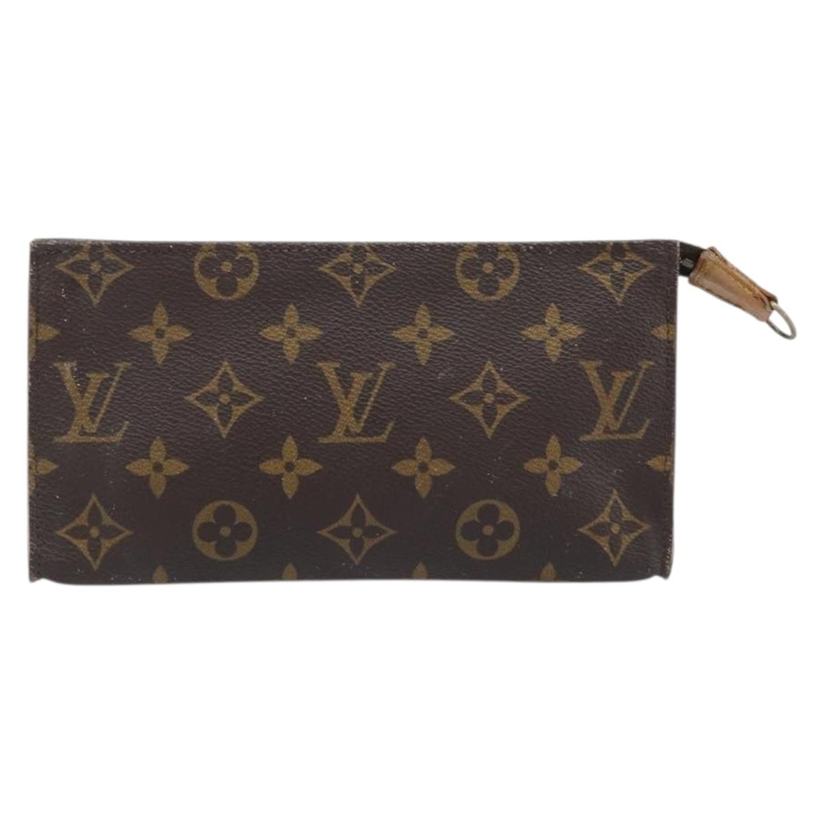 LOUIS VUITTON Monogram Bucket GM Accessory Pouch LV Auth YKZ387