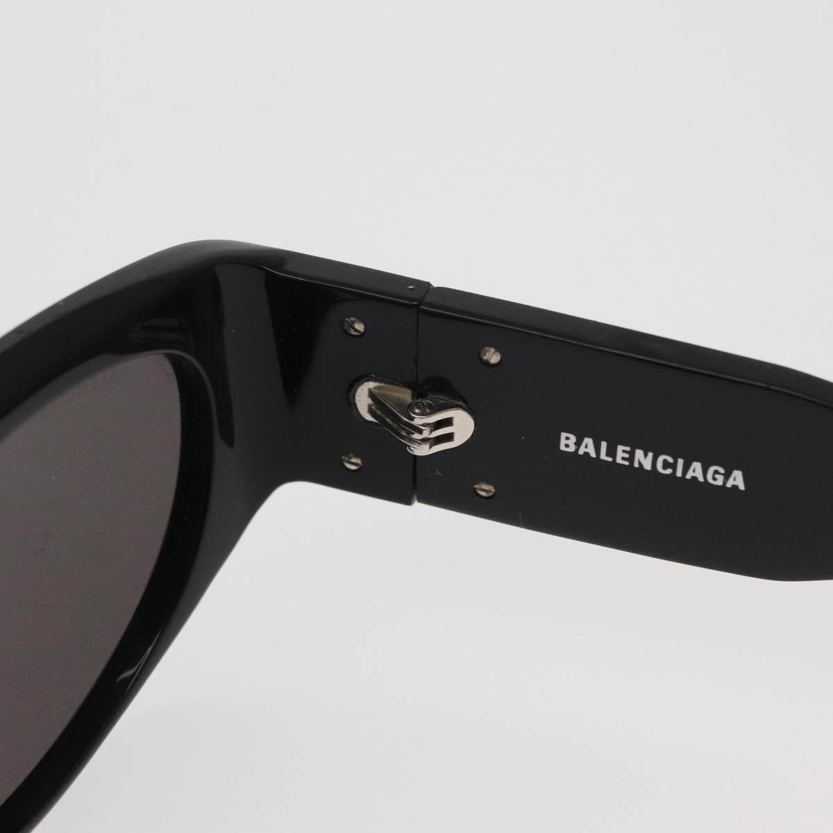 BALENCIAGA Sunglasses plastic Black Auth YKZ394