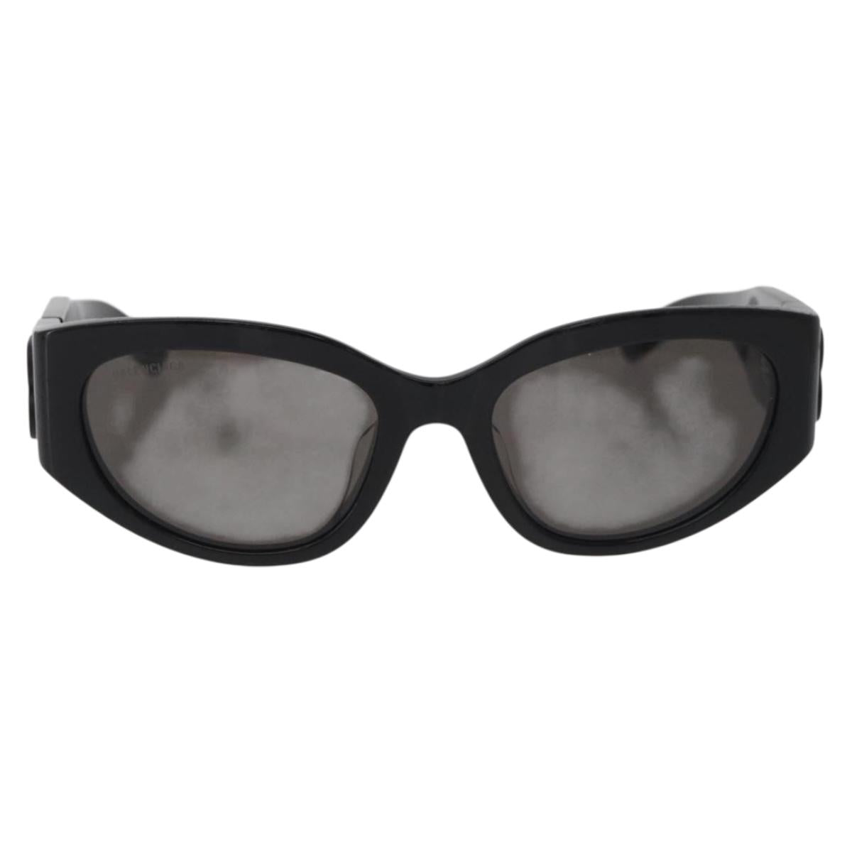 BALENCIAGA Sunglasses plastic Black Auth YKZ394