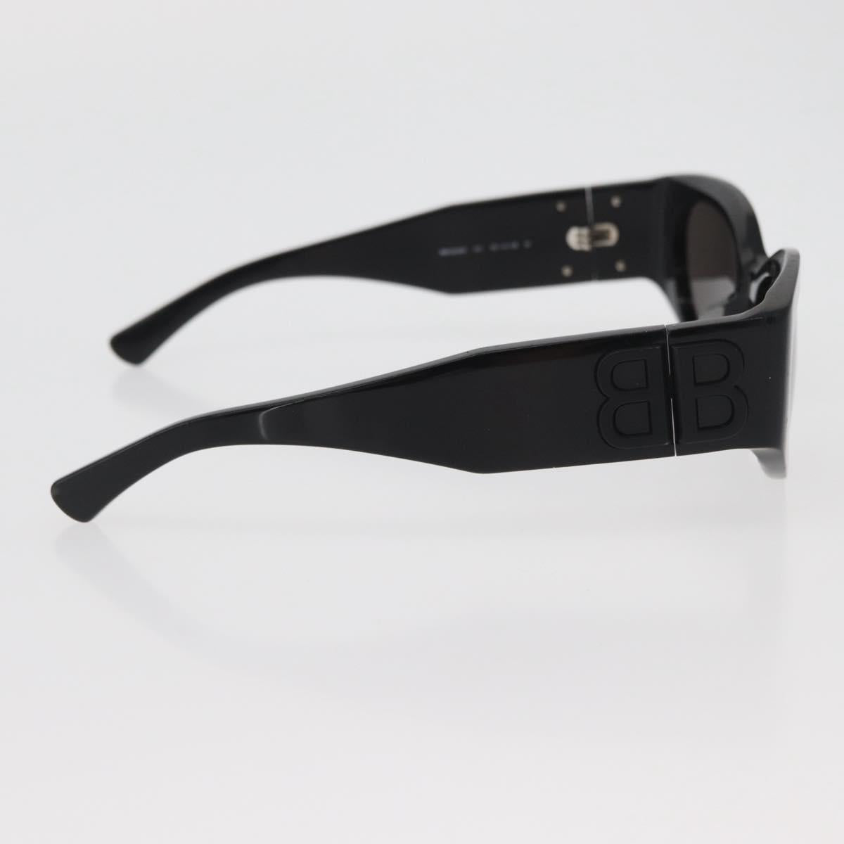 BALENCIAGA Sunglasses plastic Black Auth YKZ394