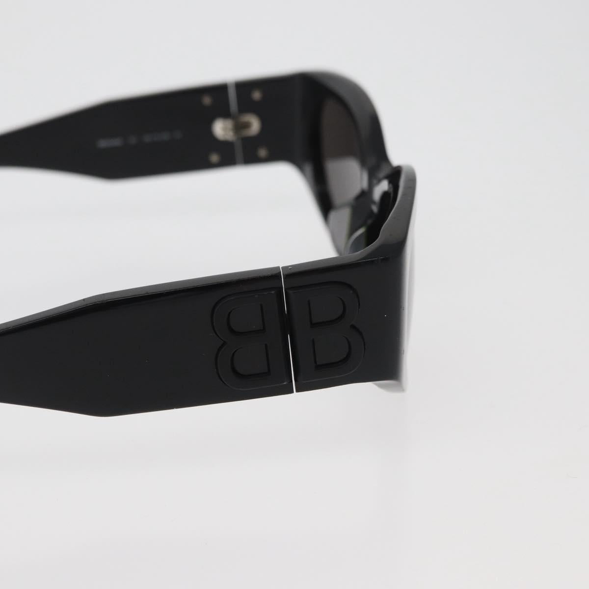 BALENCIAGA Sunglasses plastic Black Auth YKZ394