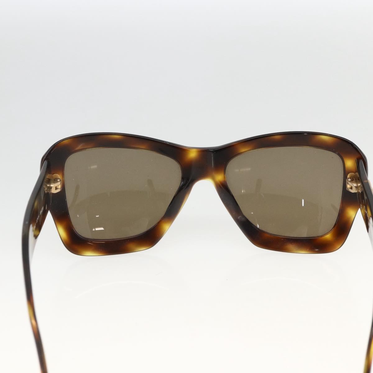 CHANEL Tortoise Sunglasses plastic Brown CC Auth YKZ397