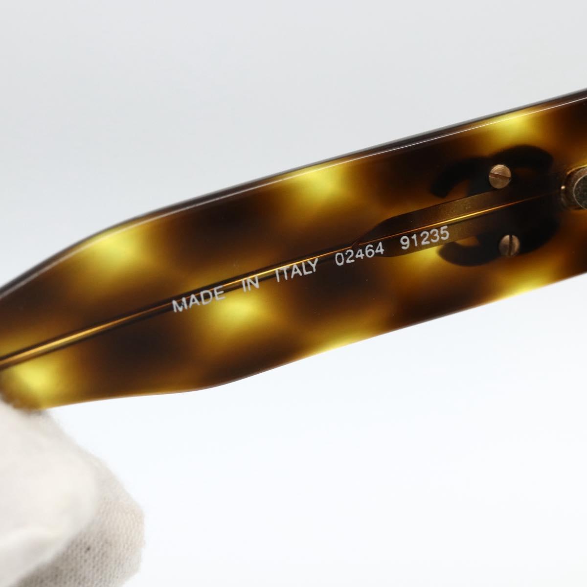 CHANEL Tortoise Sunglasses plastic Brown CC Auth YKZ397