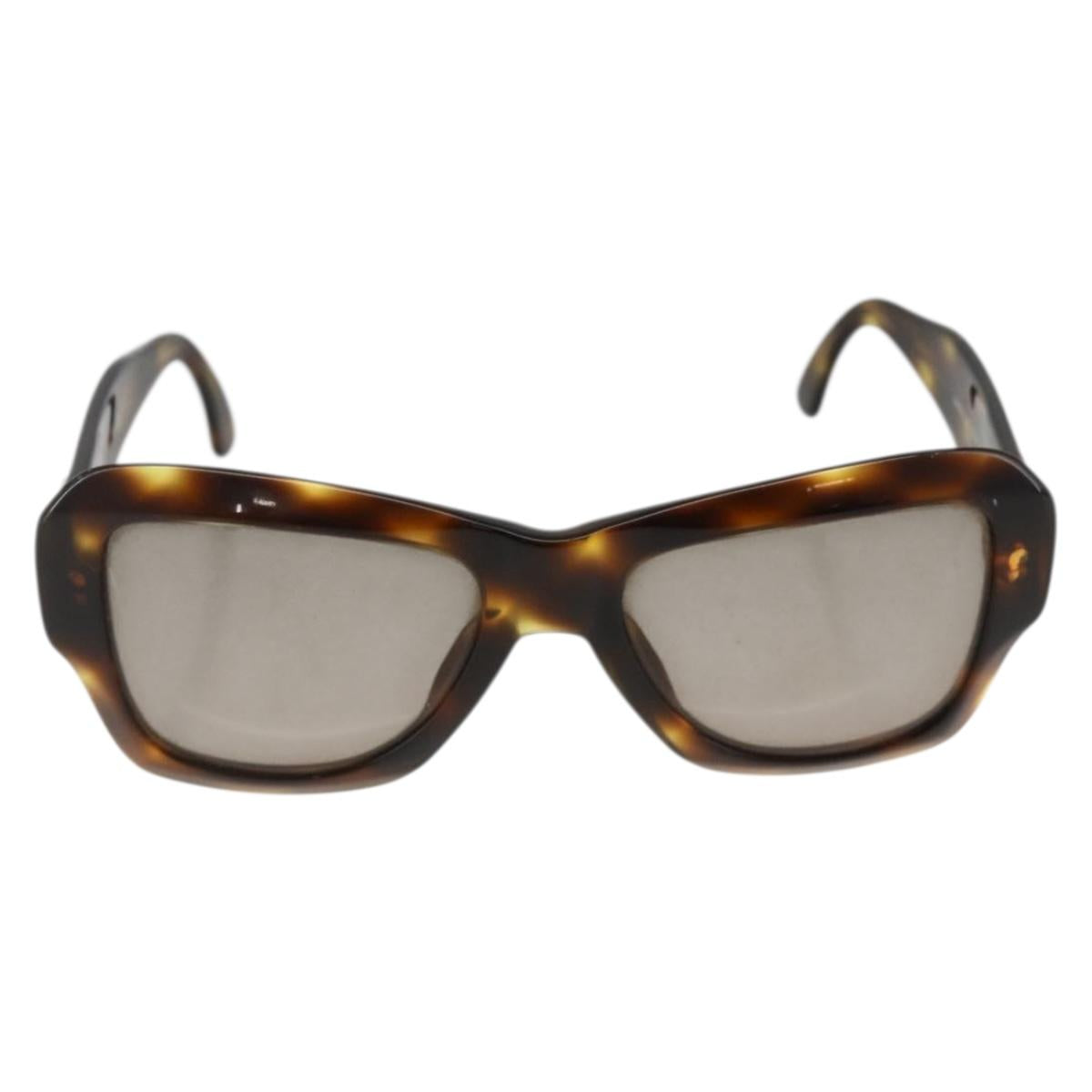 CHANEL Tortoise Sunglasses plastic Brown CC Auth YKZ397