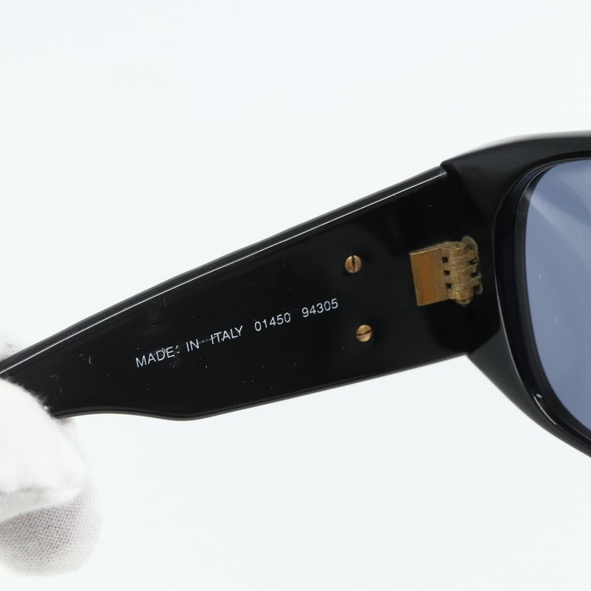 CHANEL Sunglasses plastic Black CC Auth YKZ400