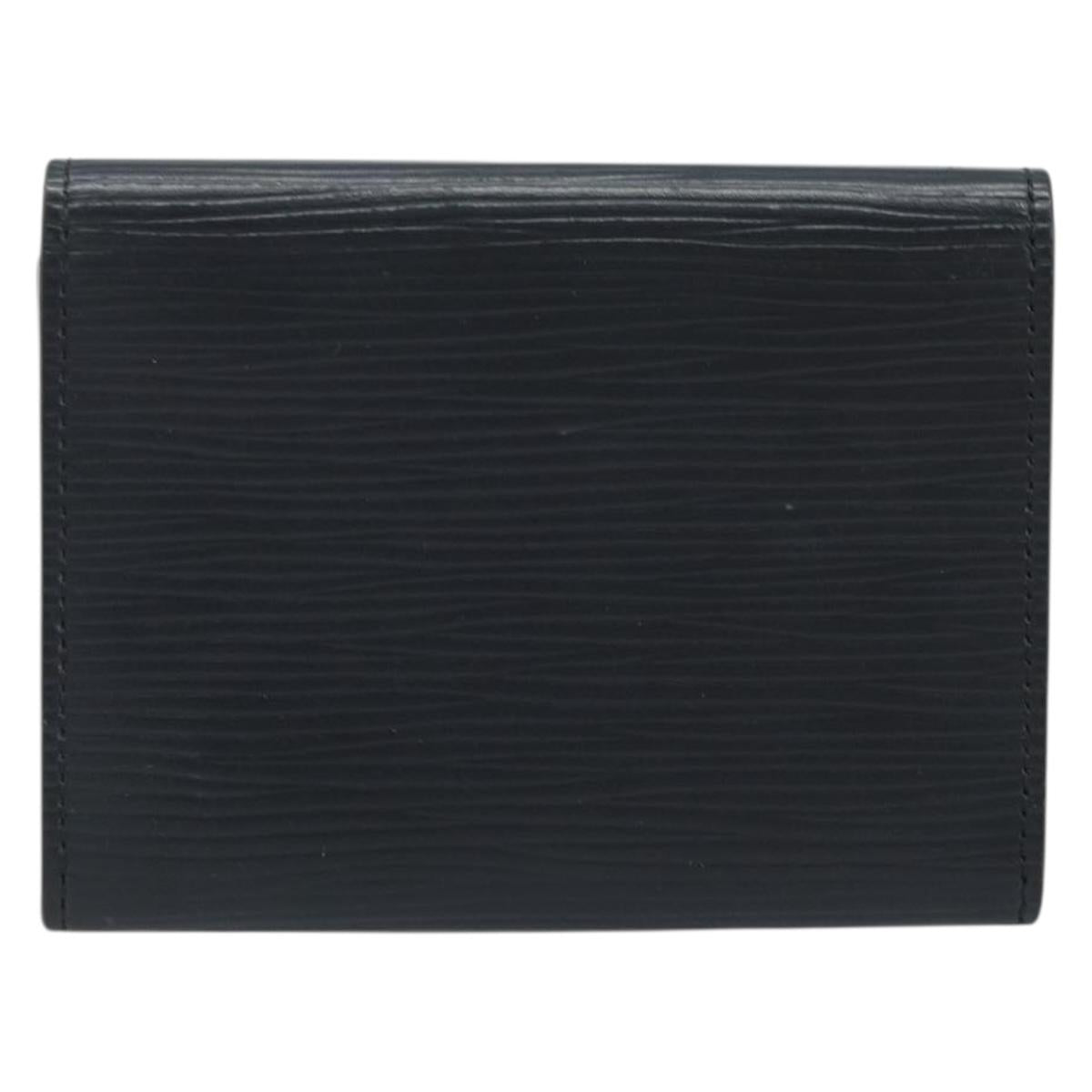 LOUIS VUITTON Epi Anvelop Cult De Vuitto Card Case Black M56169 LV Auth YKZ416