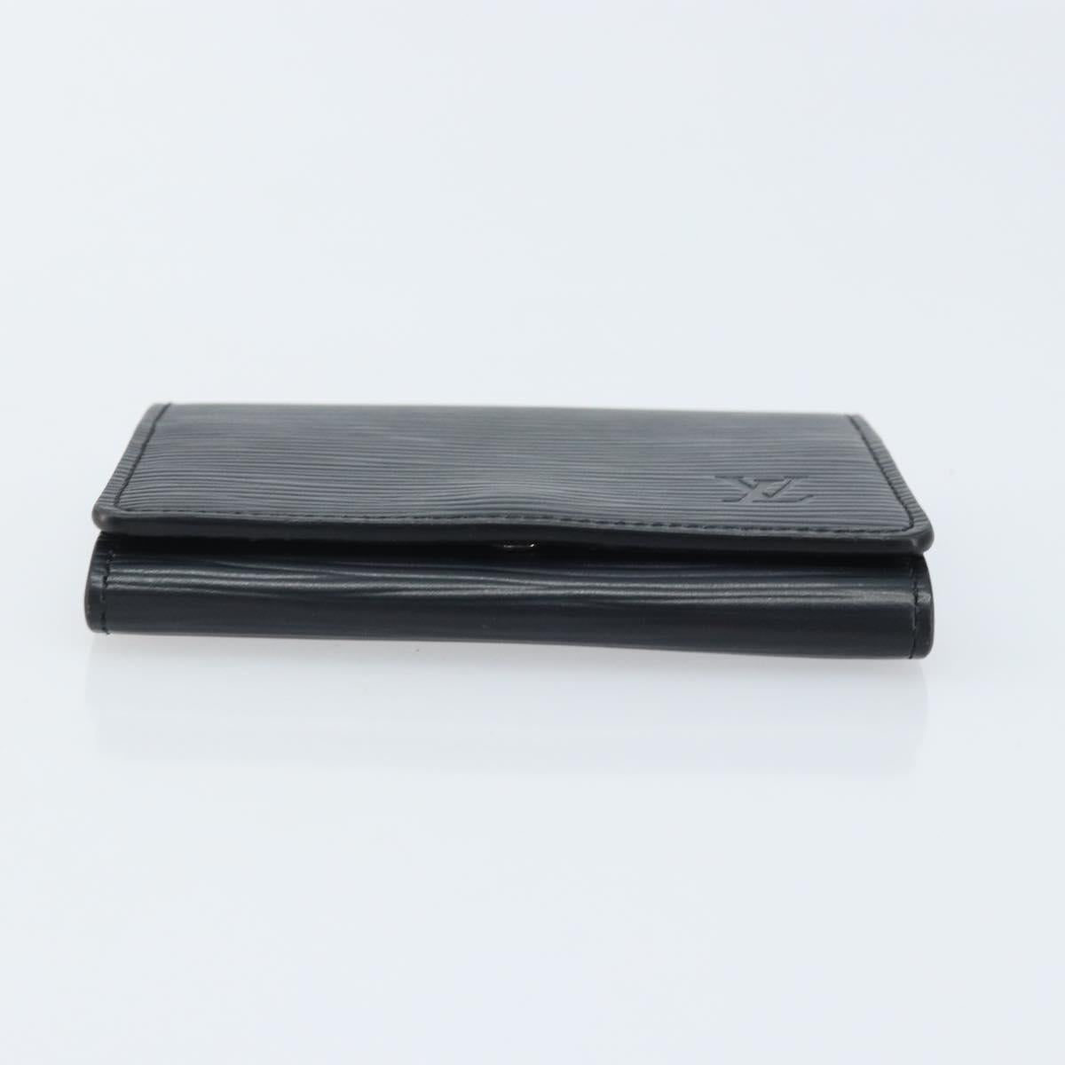 LOUIS VUITTON Epi Anvelop Cult De Vuitto Card Case Black M56169 LV Auth YKZ416