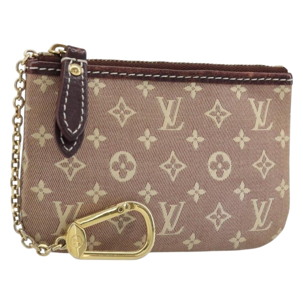 LOUIS VUITTON Monogram Idylle Pochette Cles Coin Purse Sepia M62996 Auth YKZ419