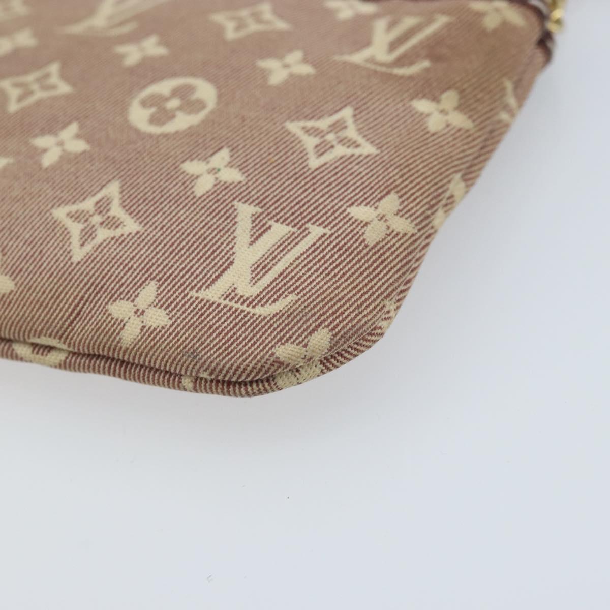 LOUIS VUITTON Monogram Idylle Pochette Cles Coin Purse Sepia M62996 Auth YKZ419