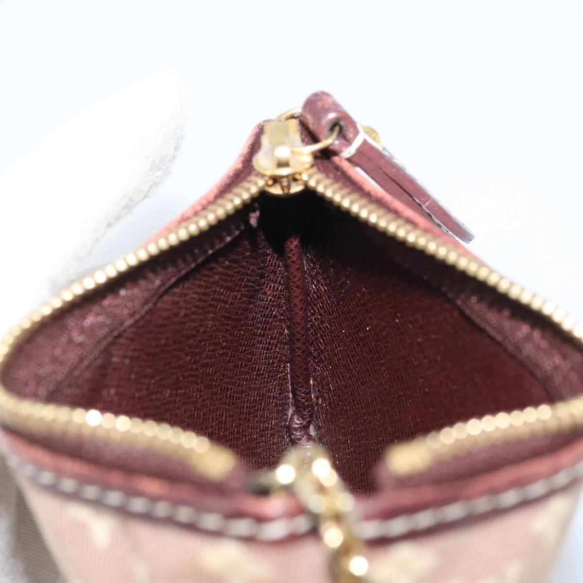 LOUIS VUITTON Monogram Idylle Pochette Cles Coin Purse Sepia M62996 Auth YKZ419