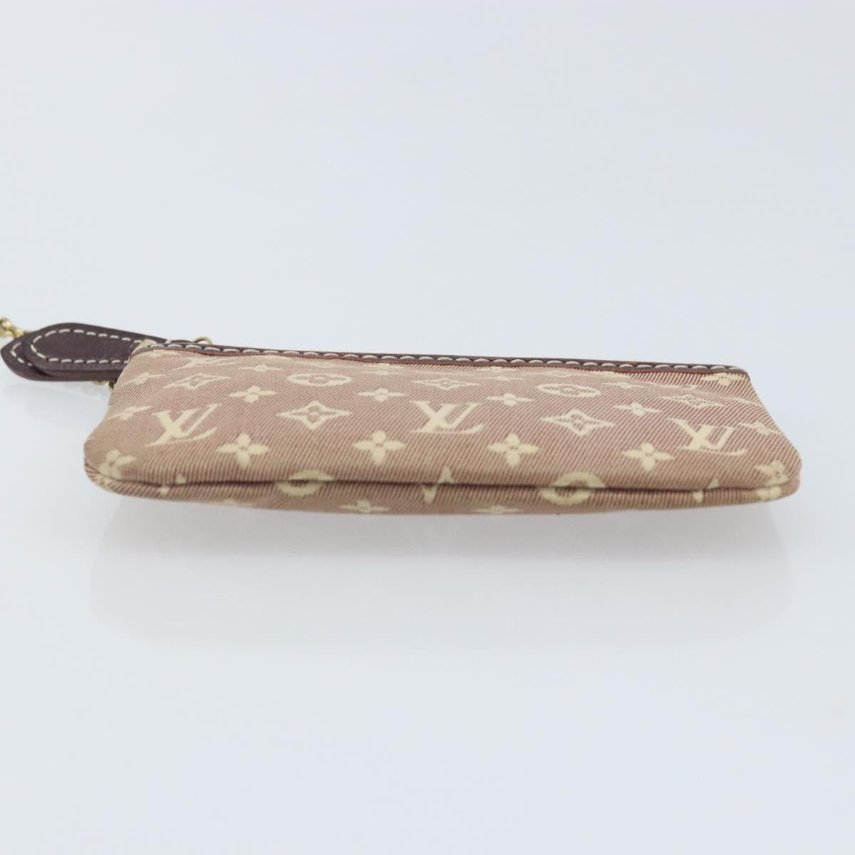 LOUIS VUITTON Monogram Idylle Pochette Cles Coin Purse Sepia M62996 Auth YKZ419