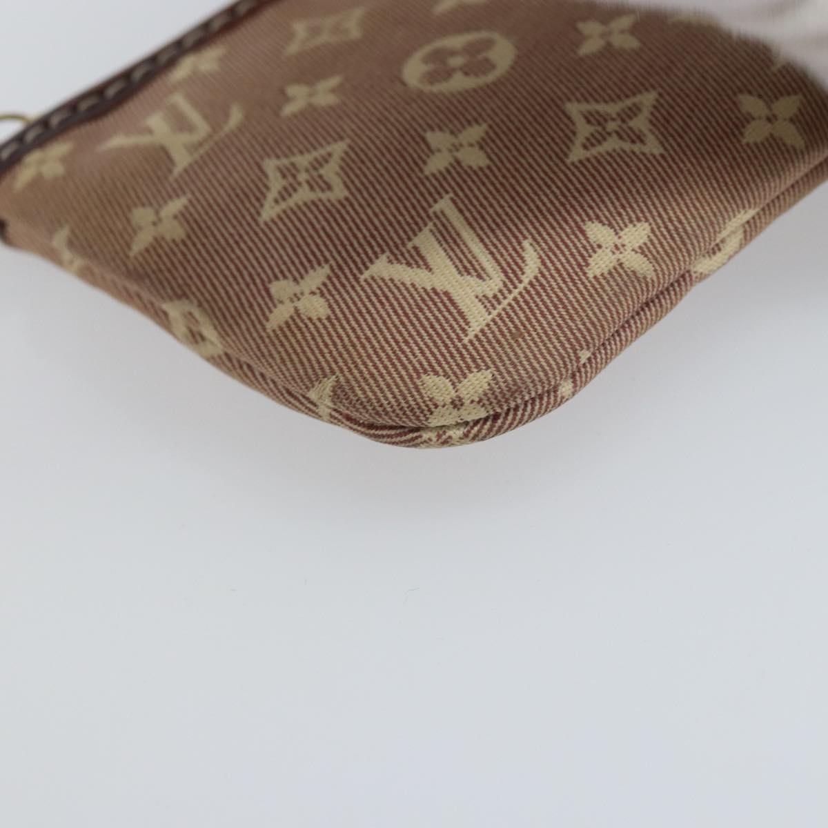 LOUIS VUITTON Monogram Idylle Pochette Cles Coin Purse Sepia M62996 Auth YKZ419
