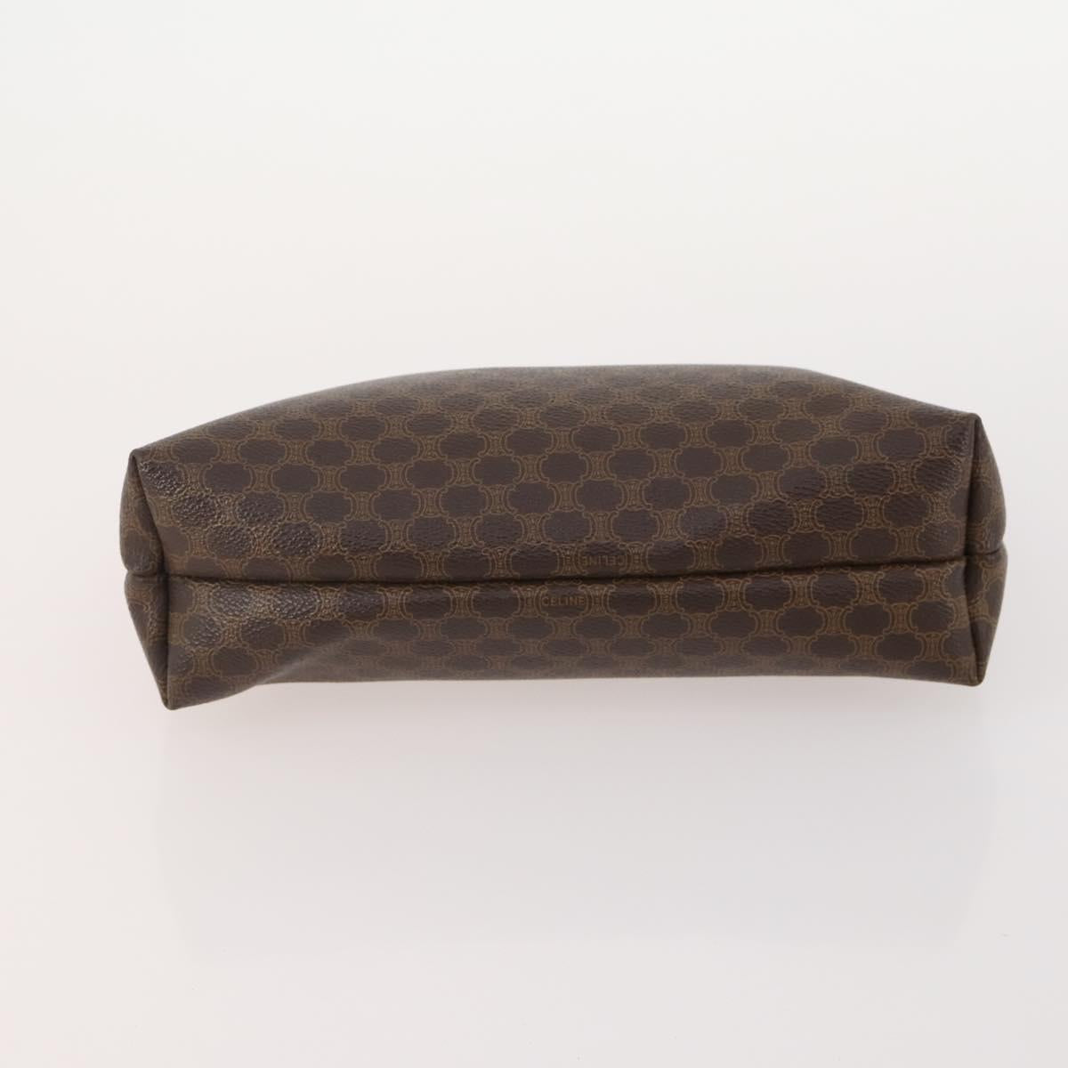 CELINE Macadam Canvas Clutch Bag PVC Leather 5 Set Brown Navy beige Auth YKZ425