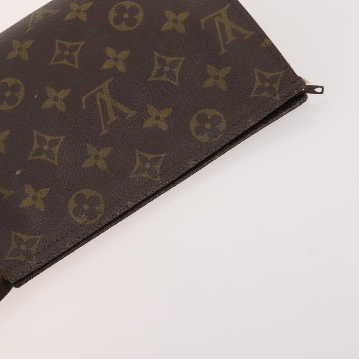 LOUIS VUITTON Monogram Clutch Bag 3 Set LV Auth YKZ426