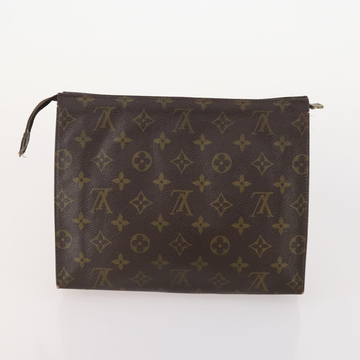 LOUIS VUITTON Monogram Clutch Bag 3 Set LV Auth YKZ426