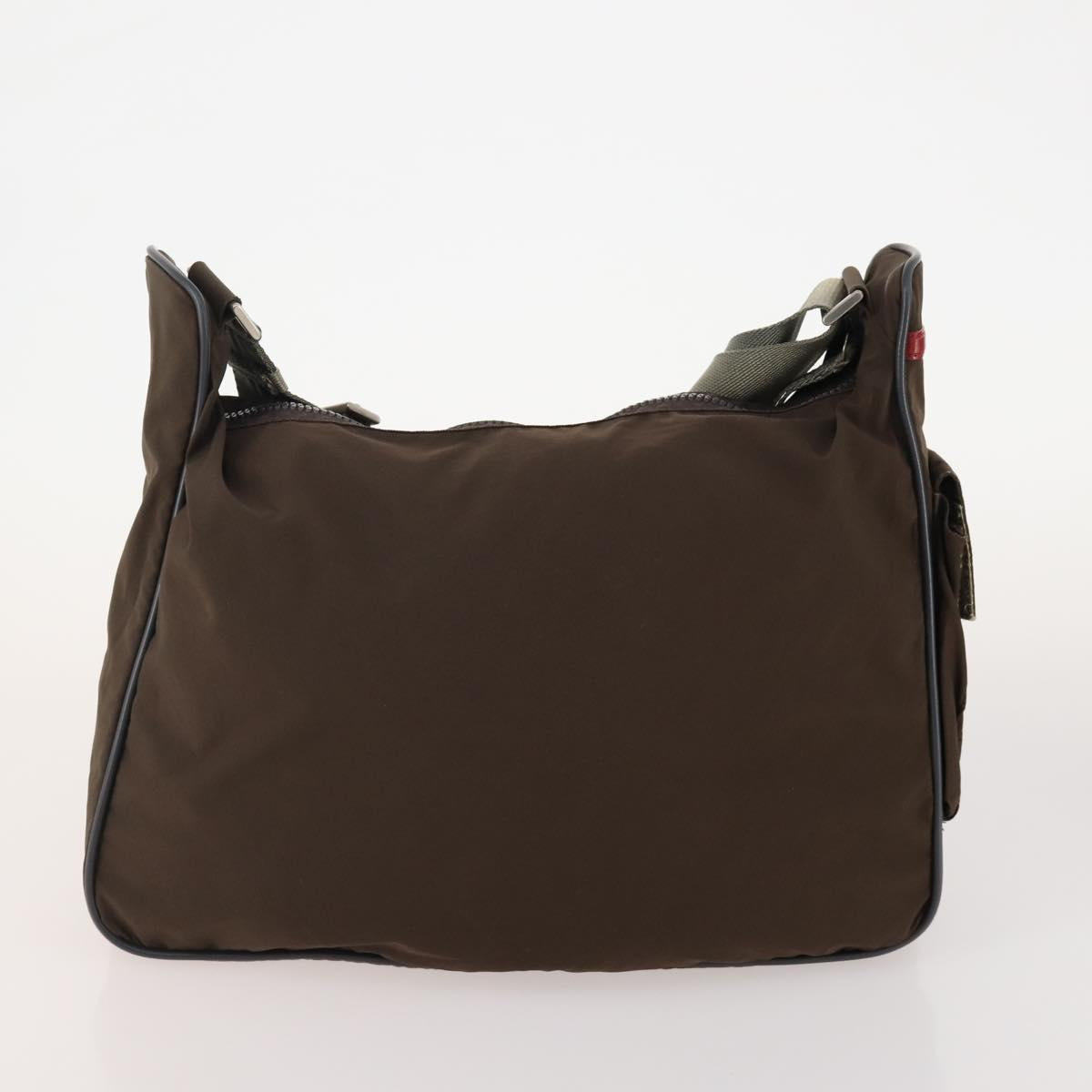 PRADA Sports Bag Nylon 4 Set Khaki Brown Auth YKZ430