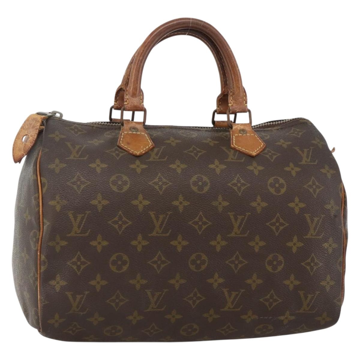 LOUIS VUITTON Monogram Speedy 30 Hand Bag M41526 LV Auth YKZ447