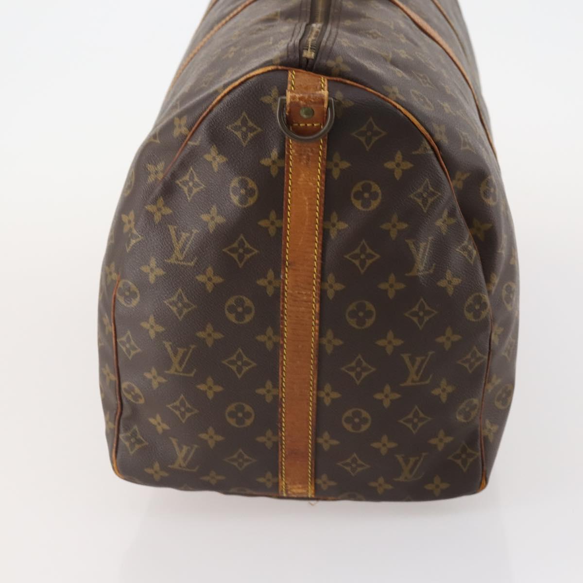 LOUIS VUITTON Monogram Keepall Bandouliere 60 Boston Bag M41412 LV Auth YKZ466