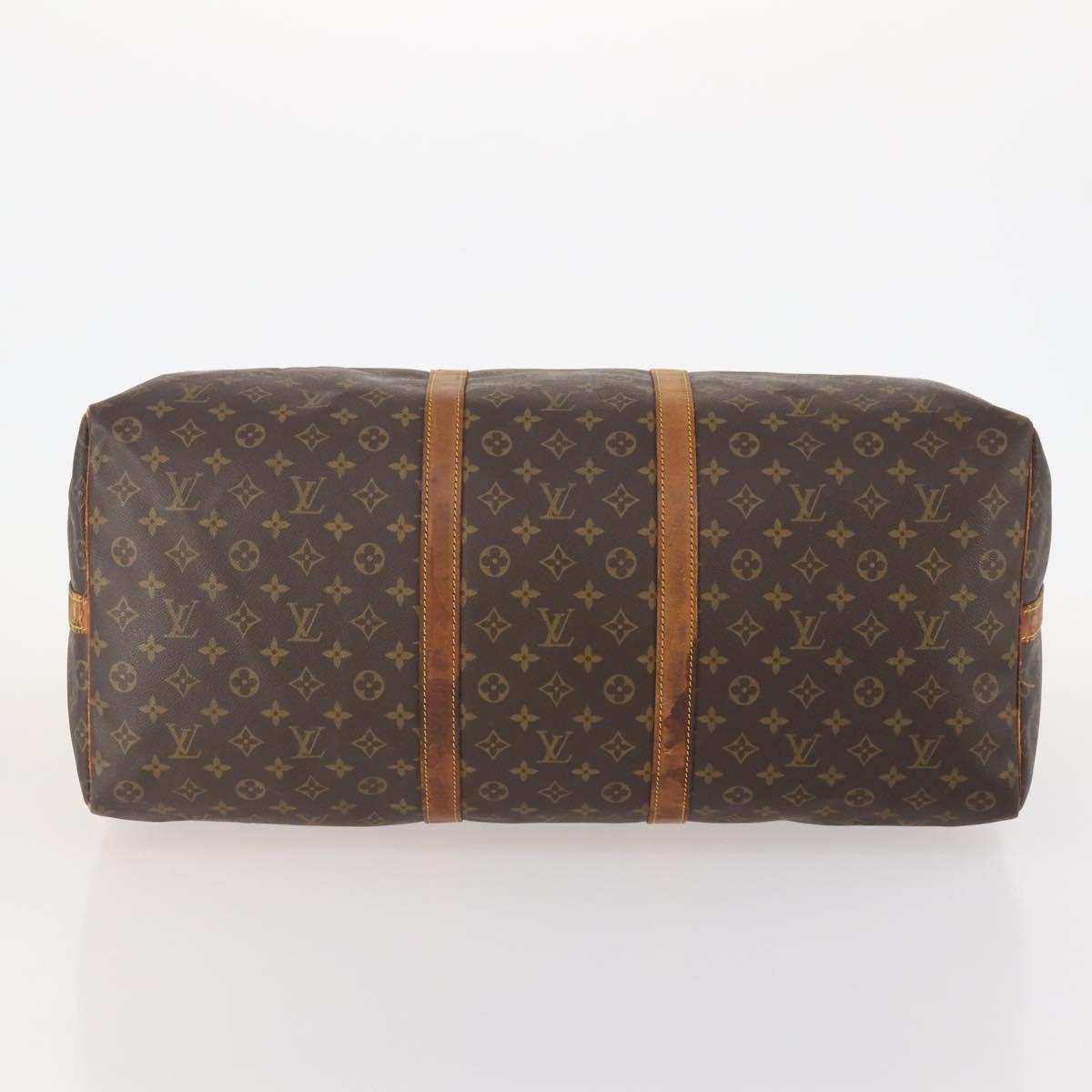 LOUIS VUITTON Monogram Keepall Bandouliere 60 Boston Bag M41412 LV Auth YKZ466