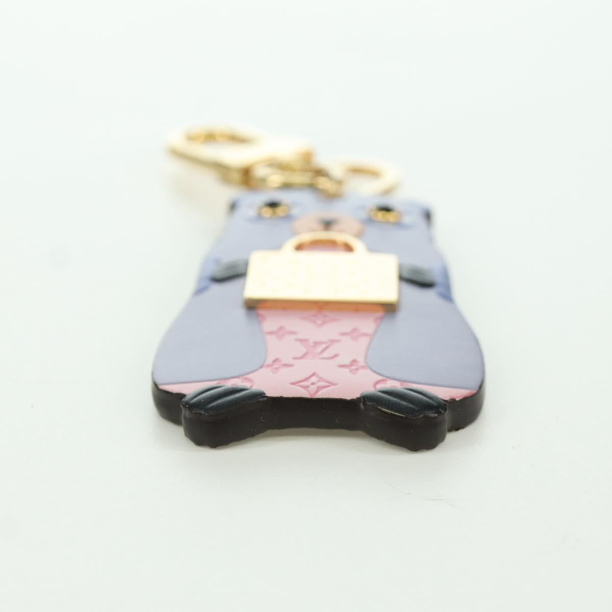 LOUIS VUITTON Monogram LV Marmot Charm Purple M01350 LV Auth YKZ484M