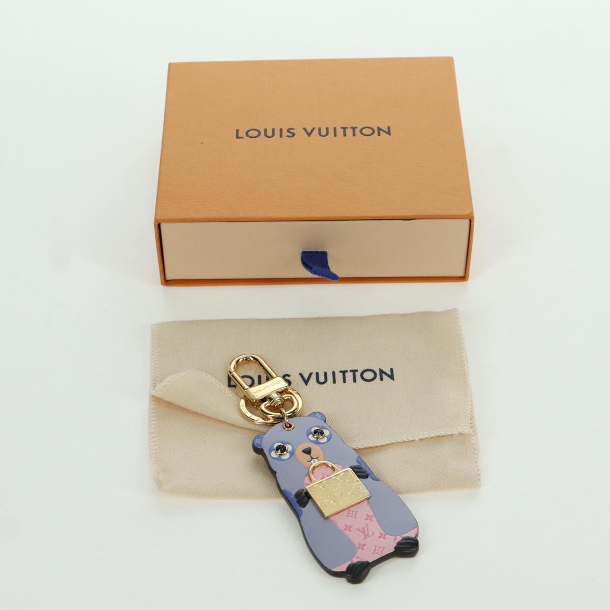LOUIS VUITTON Monogram LV Marmot Charm Purple M01350 LV Auth YKZ484M