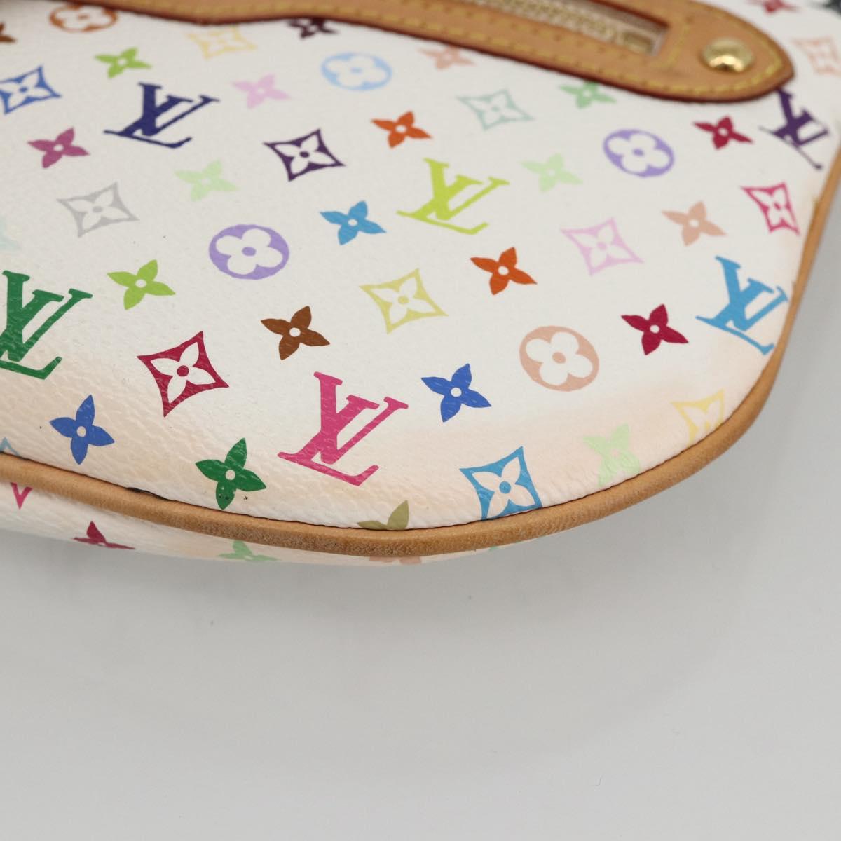 LOUIS VUITTON Monogram Multicolor Pochette GM Pouch White M60027 Auth YKZ490A