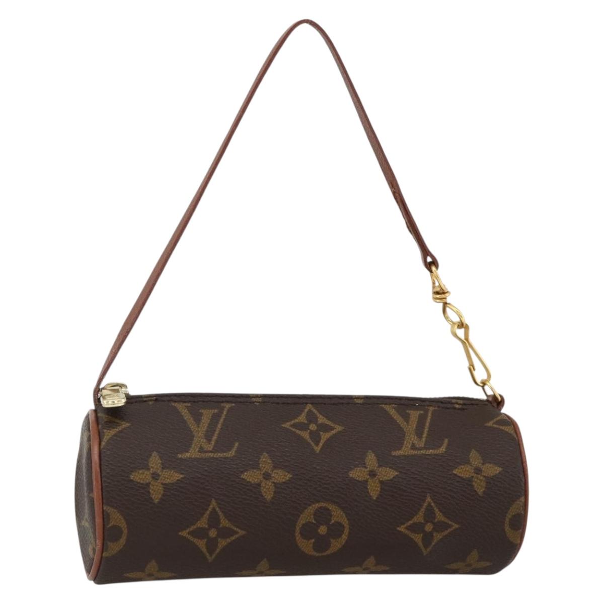 LOUIS VUITTON Monogram Papillon Pouch LV Auth YKZ496