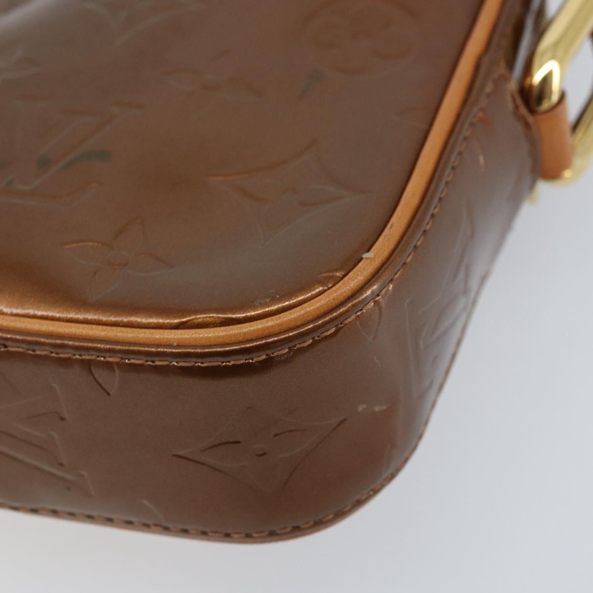 LOUIS VUITTON Vernis Christie PM Shoulder Bag Bronze M91111 LV Auth YKZ502A