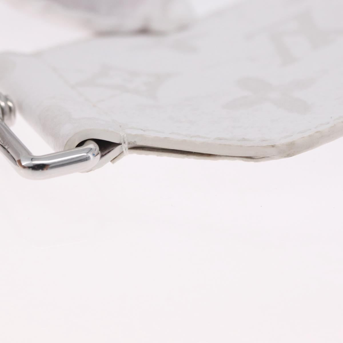 LOUIS VUITTON Bandouliere 80 Shoulder Strap 48.8"" White J02536 LV Auth YKZ505M