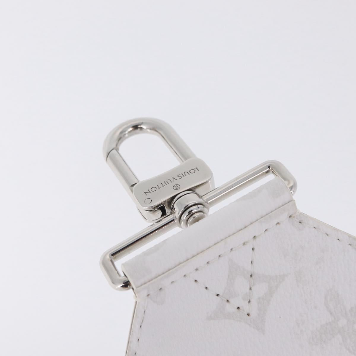LOUIS VUITTON Bandouliere 80 Shoulder Strap 48.8"" White J02536 LV Auth YKZ505M
