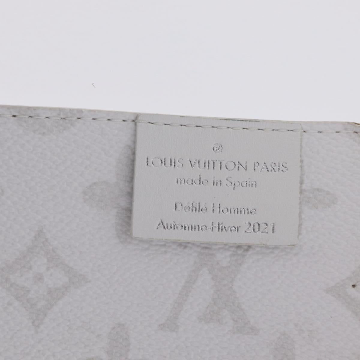 LOUIS VUITTON Bandouliere 80 Shoulder Strap 48.8"" White J02536 LV Auth YKZ505M