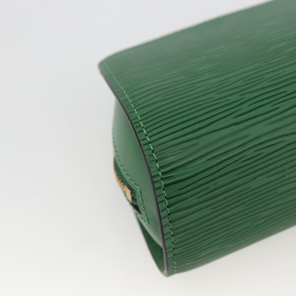 LOUIS VUITTON Epi Dauphine PM Cosmetic Pouch Green M48444 LV Auth YKZ508