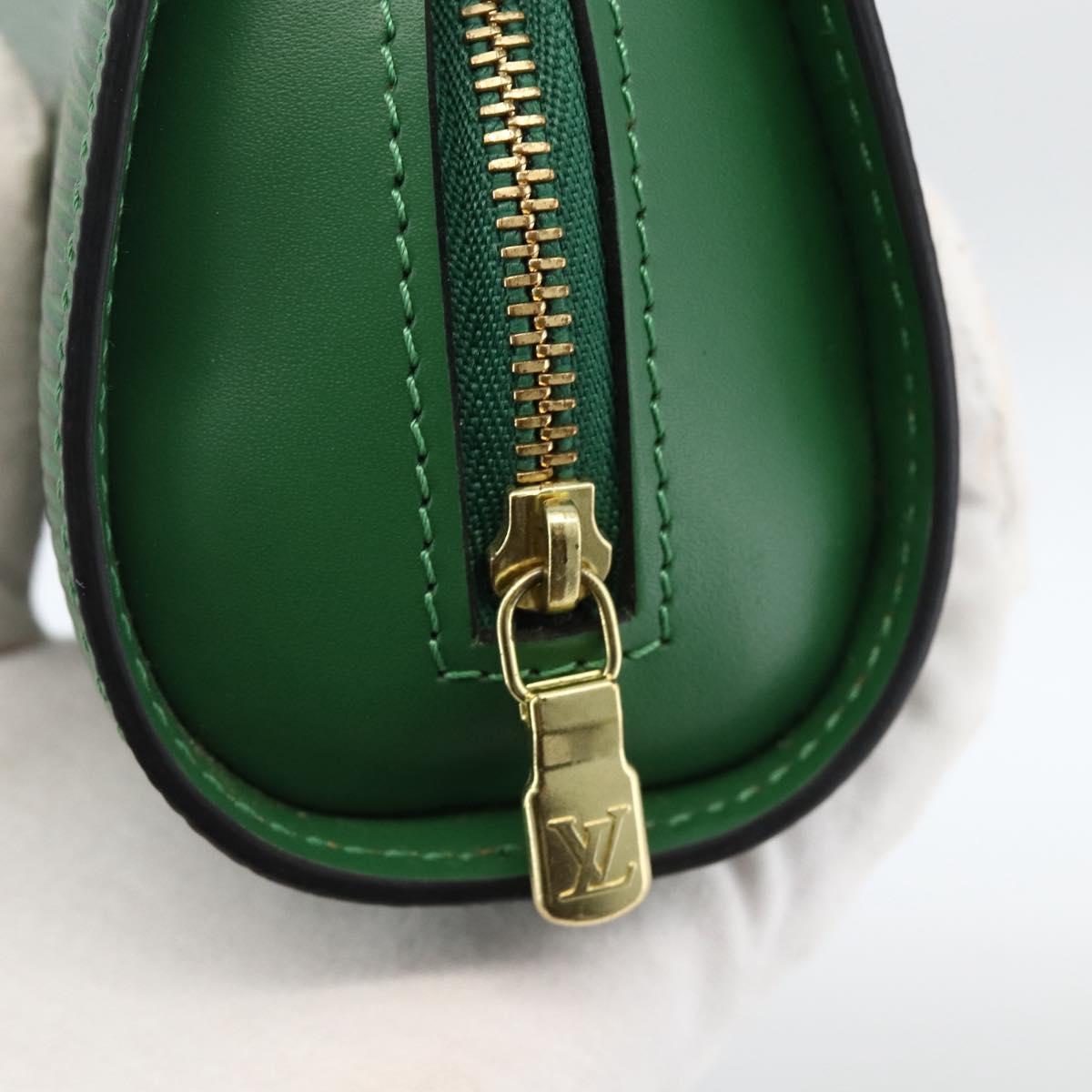 LOUIS VUITTON Epi Dauphine PM Cosmetic Pouch Green M48444 LV Auth YKZ508