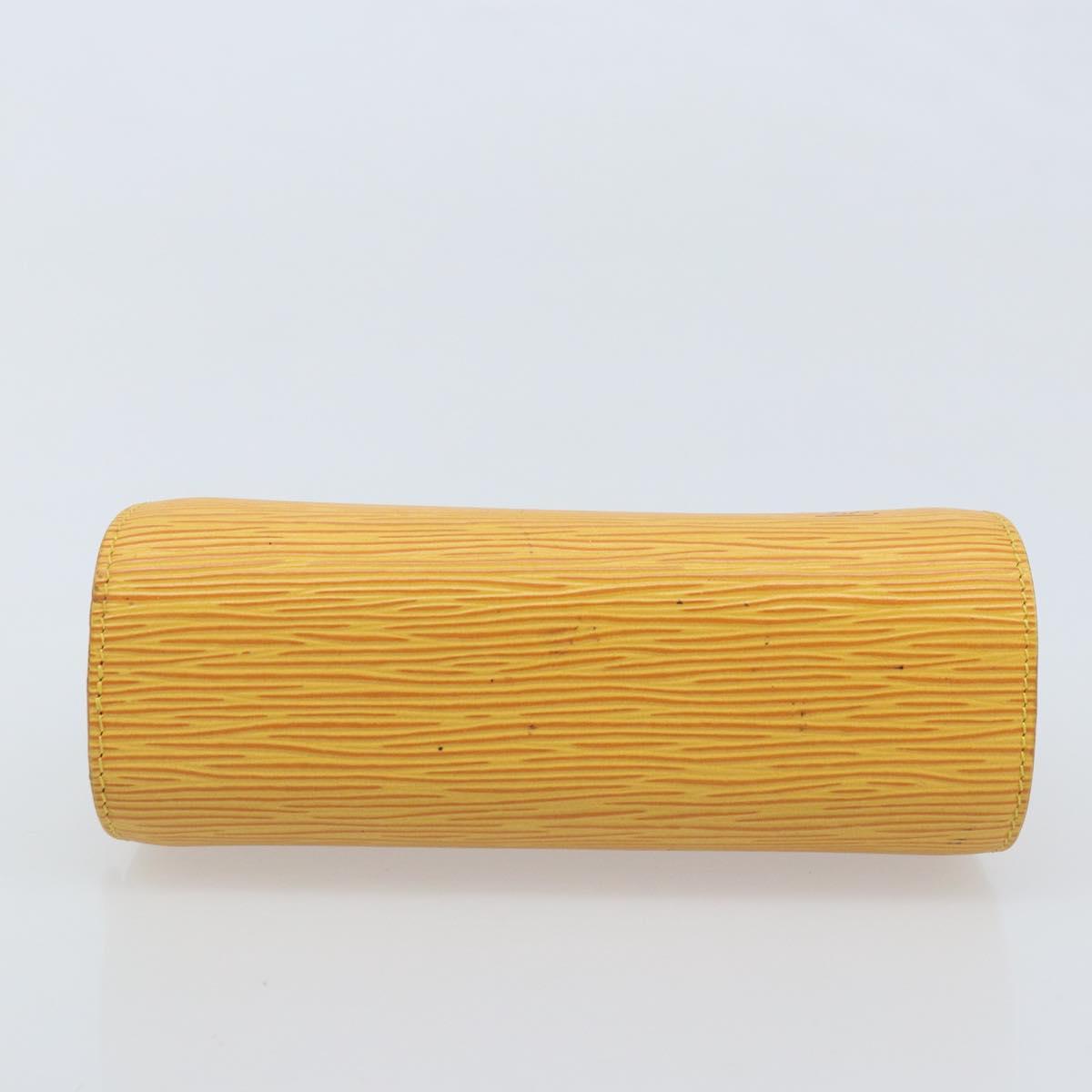 LOUIS VUITTON Epi Dauphine PM Pouch Yellow M48449 LV Auth YKZ510