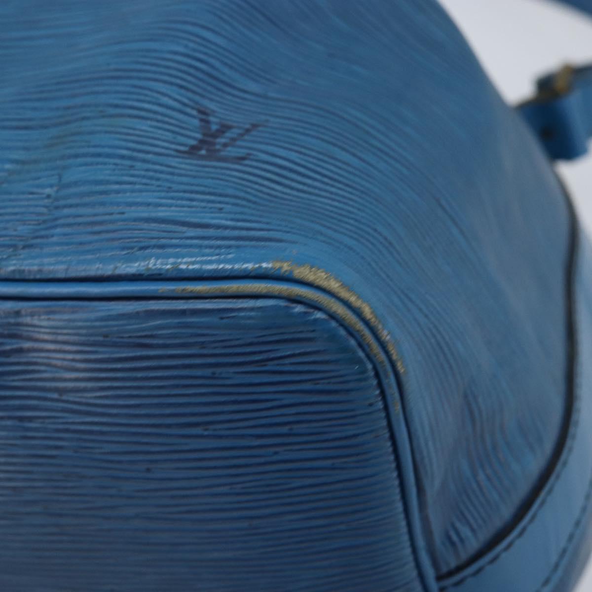 LOUIS VUITTON Epi Petit Noe Shoulder Bag Blue M44105 LV Auth YKZ515