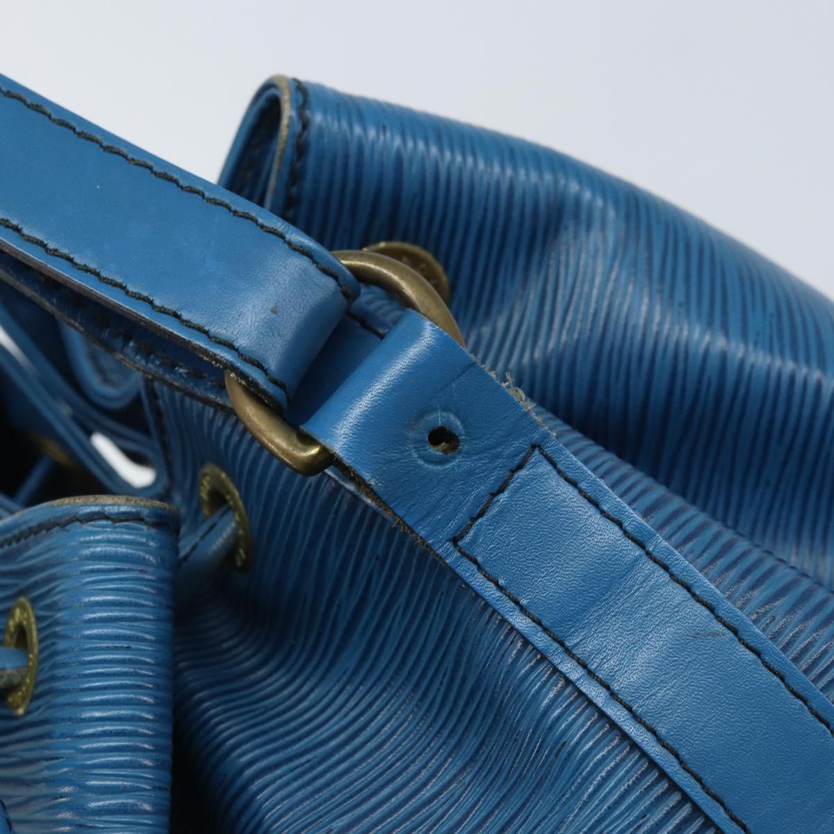 LOUIS VUITTON Epi Petit Noe Shoulder Bag Blue M44105 LV Auth YKZ515