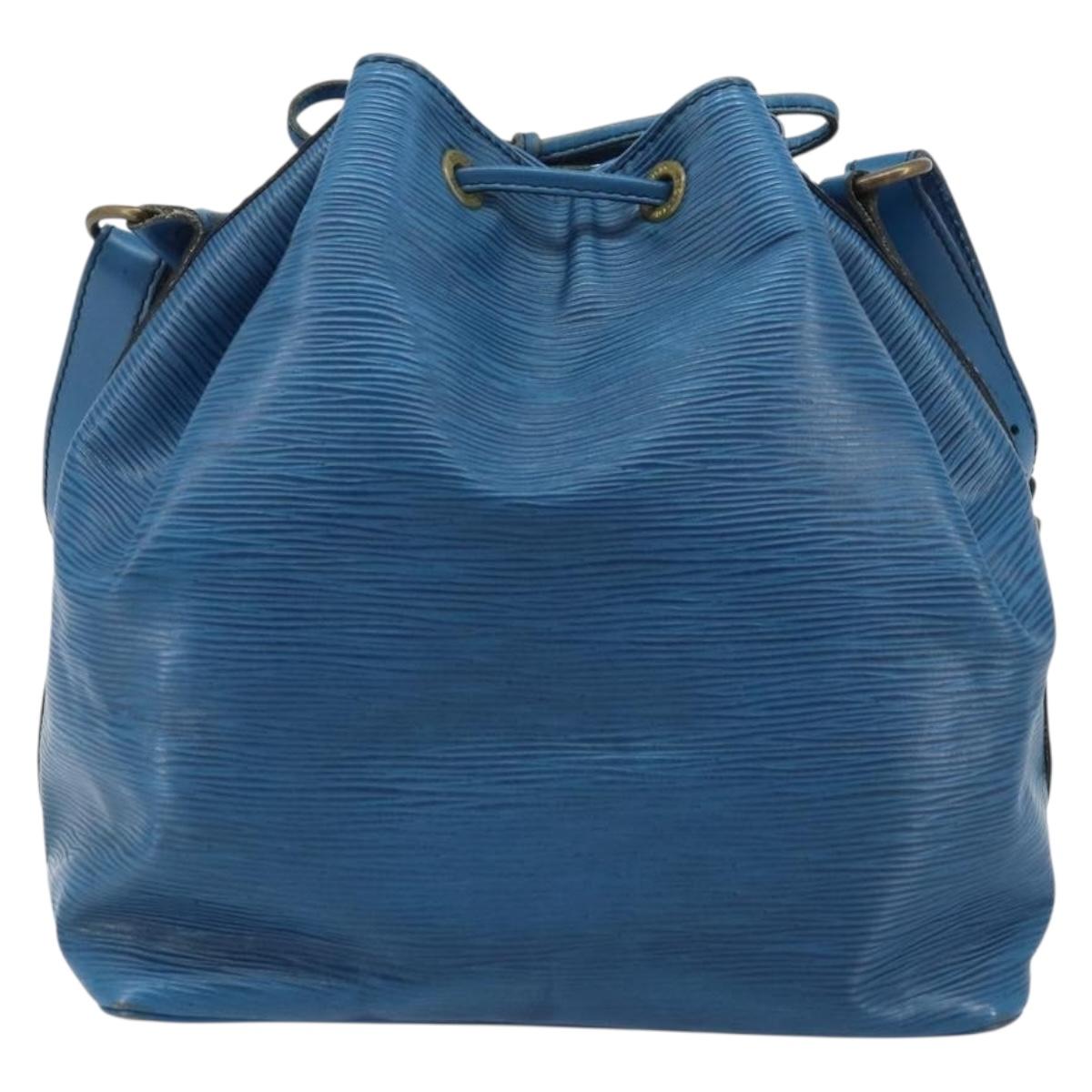 LOUIS VUITTON Epi Petit Noe Shoulder Bag Blue M44105 LV Auth YKZ515