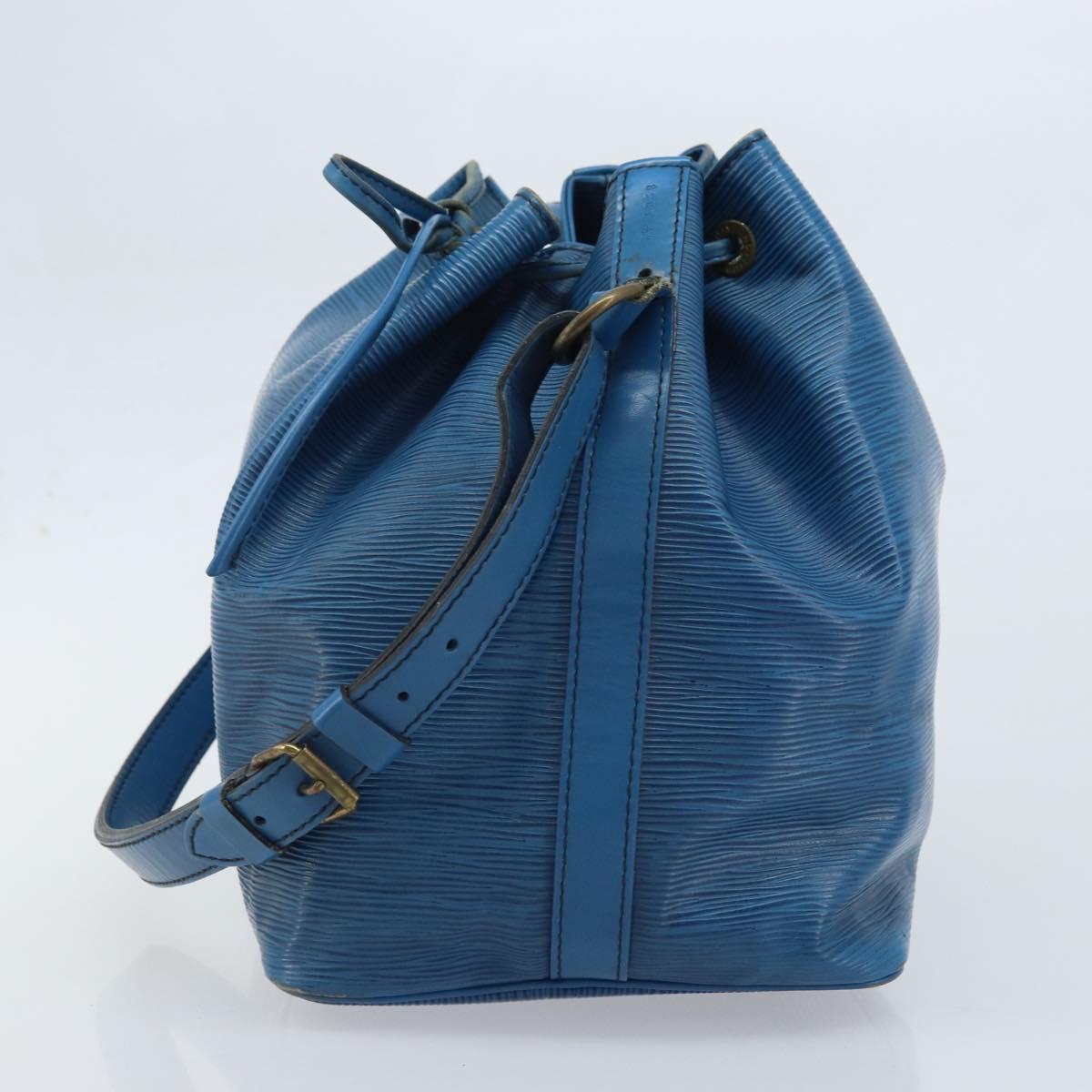 LOUIS VUITTON Epi Petit Noe Shoulder Bag Blue M44105 LV Auth YKZ515