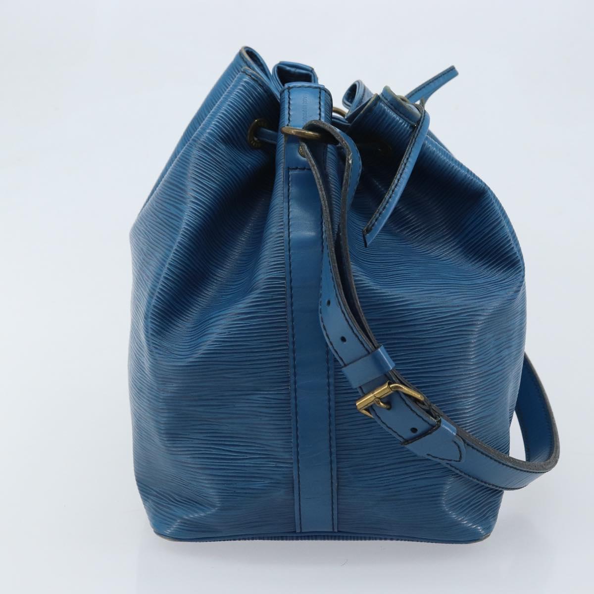 LOUIS VUITTON Epi Petit Noe Shoulder Bag Blue M44105 LV Auth YKZ515