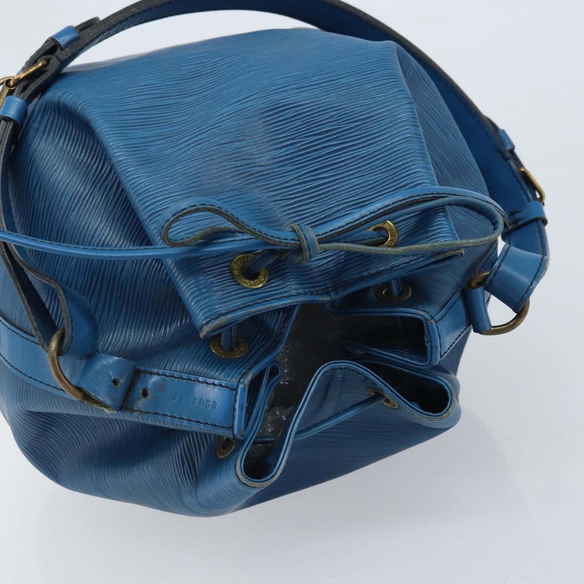 LOUIS VUITTON Epi Petit Noe Shoulder Bag Blue M44105 LV Auth YKZ515