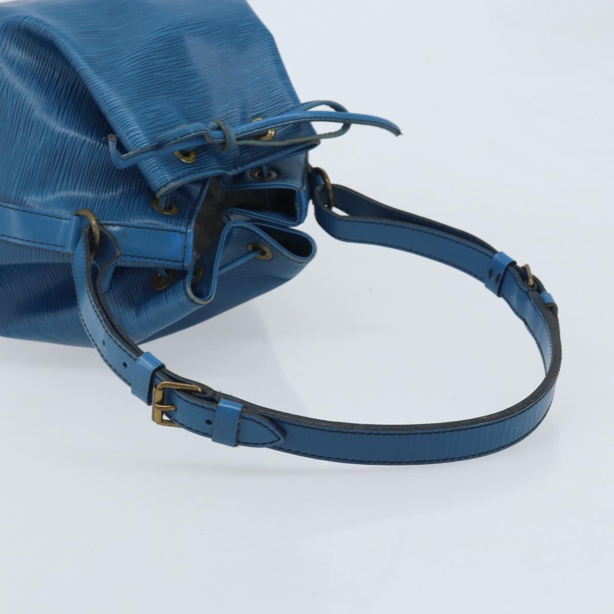 LOUIS VUITTON Epi Petit Noe Shoulder Bag Blue M44105 LV Auth YKZ515