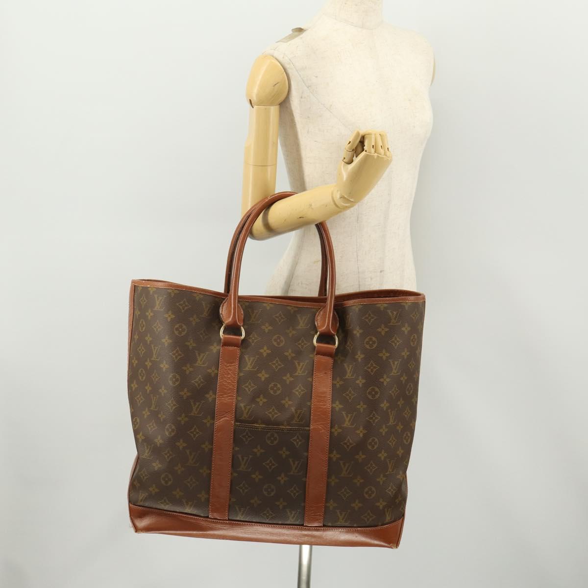 LOUIS VUITTON Monogram Sac Weekend GM Tote Bag M42420 LV Auth YKZ535