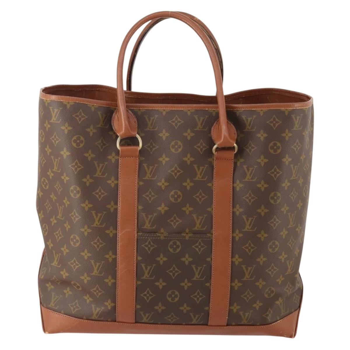 LOUIS VUITTON Monogram Sac Weekend GM Tote Bag M42420 LV Auth YKZ535